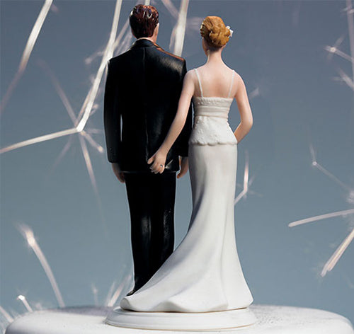 Love Pinch Bride &amp; Groom Cake Topper