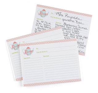 Tea Time Recipe Card