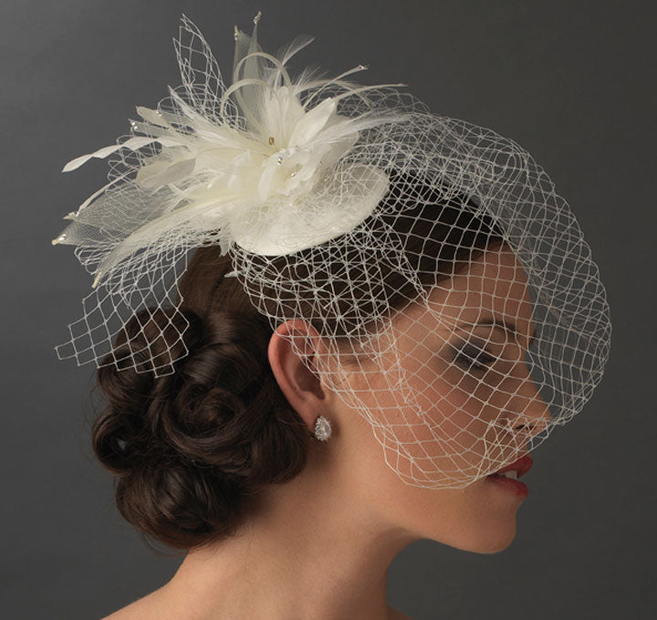 Russian Bridal Bird Cage Bridal Hat