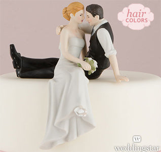 The Look of Love Bride &amp; Groom Cake Topper
