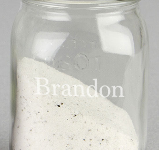 Names &amp; Date Sand Ceremony Mason Jar Set