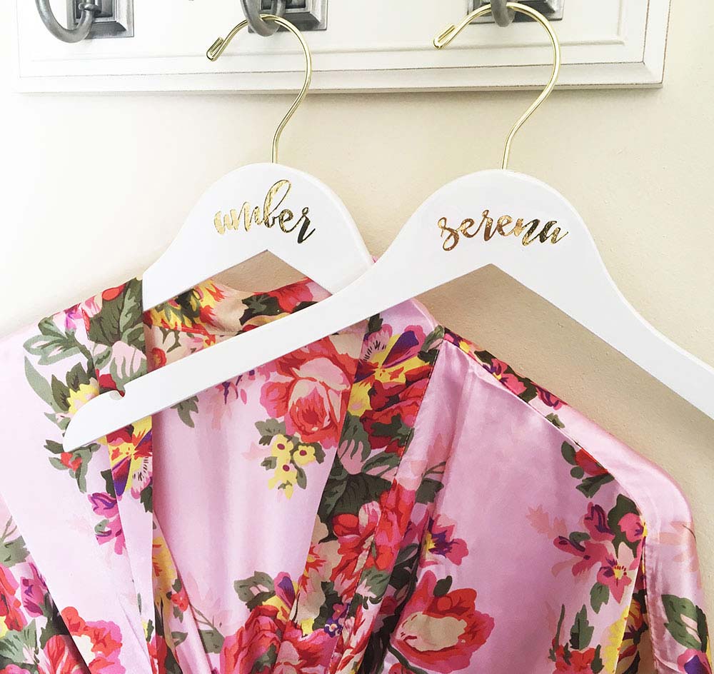 Gold Foil Bridesmaid Hanger