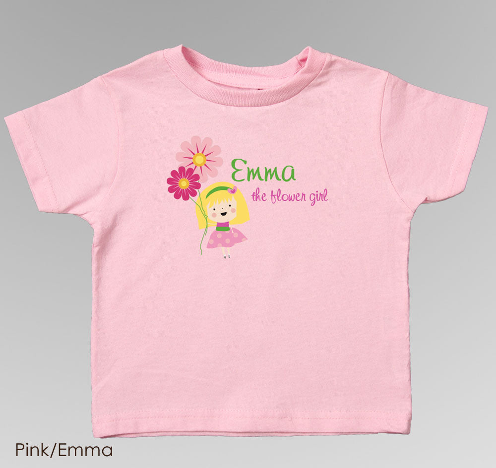 Flower Girl T-Shirt - Personalized