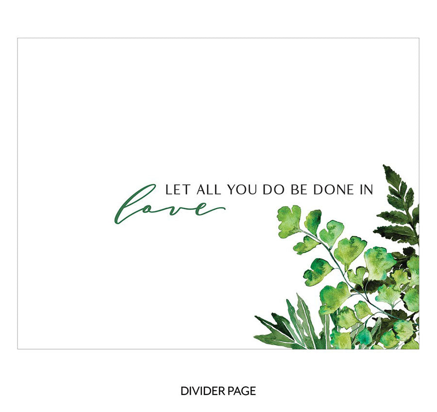 Modern Couple Greenery Acrylic Wedding Guest Book