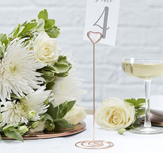 Rose Gold Number Holder