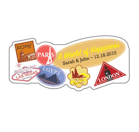 World of Happiness Travel Sticker