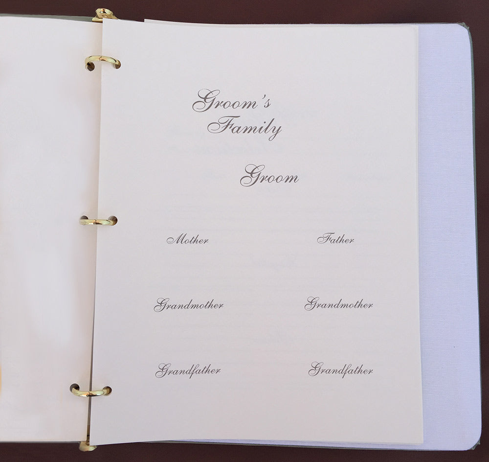 Isabella Wedding Memory Book - The Wedding Outlet