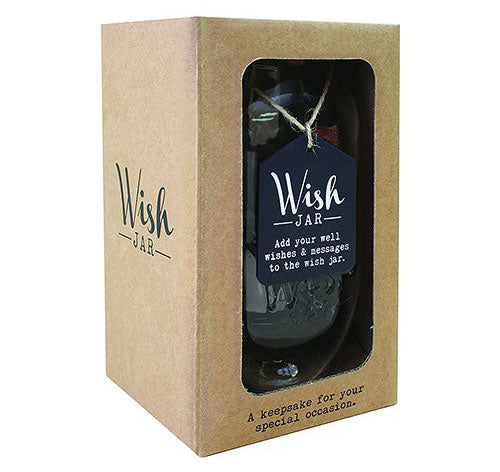Wedding Wishes Mason Jar Guest Book