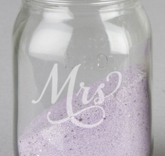 Last Name Sand Ceremony Mason Jar Set