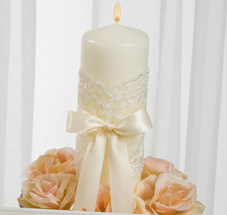 Chantilly Lace Unity Candle
