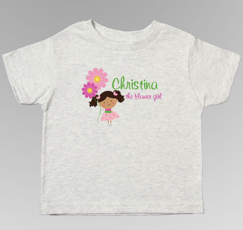 Flower Girl T-Shirt - Personalized
