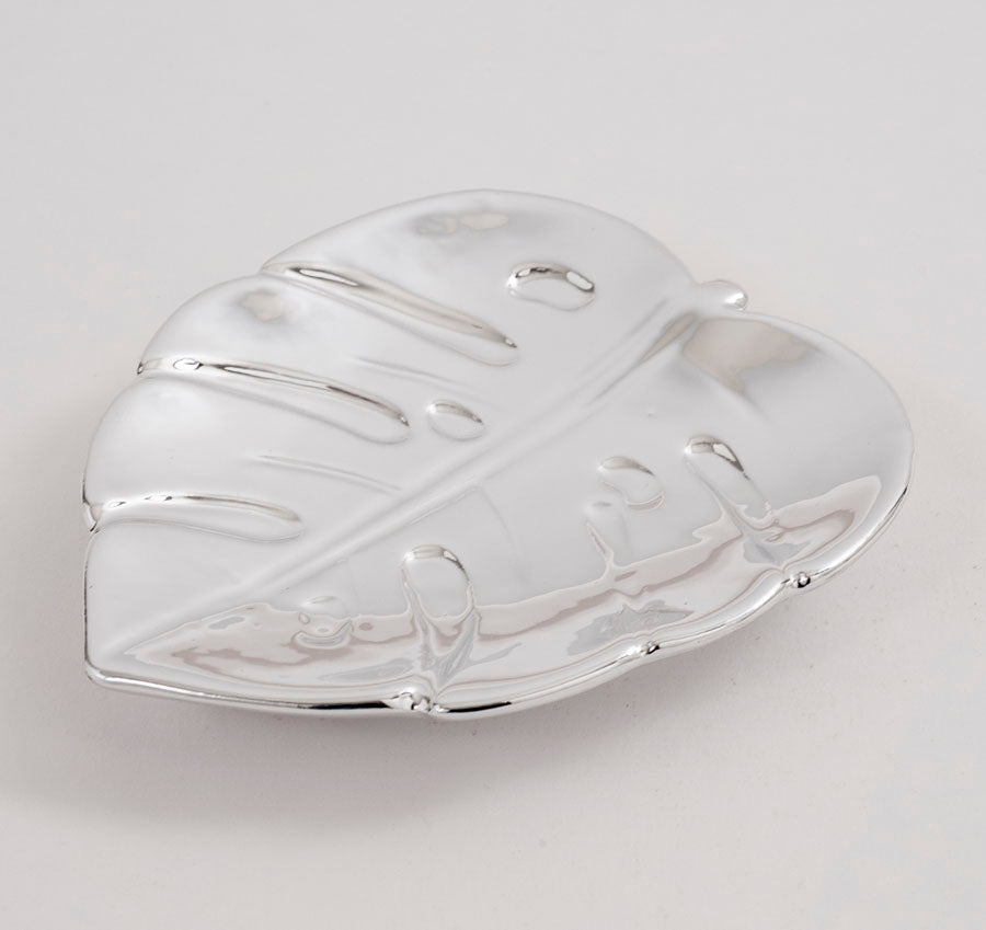 Metallic Leaf Trinket Dish