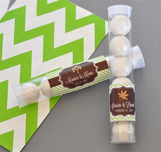 Fall for Love Personalized Candy Tubes