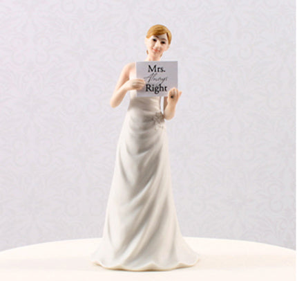 Read My Sign Bride Figurine