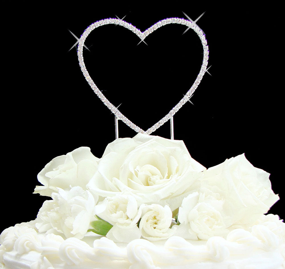 Renaissance Swarovski Silver Heart Topper