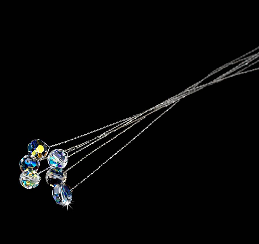 Silver Crystal Bouquet Jewelry