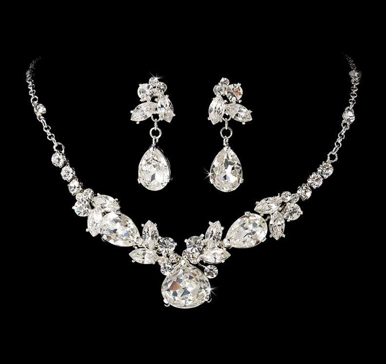 Rhinestone Bridal Jewelry Set