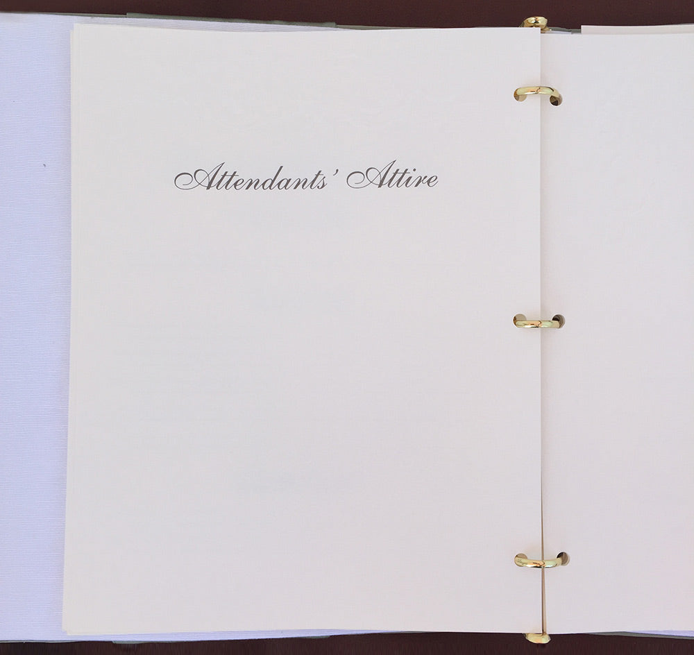 Audrey Wedding Memory Book