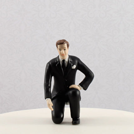 On Bended Knee Groom Figurine