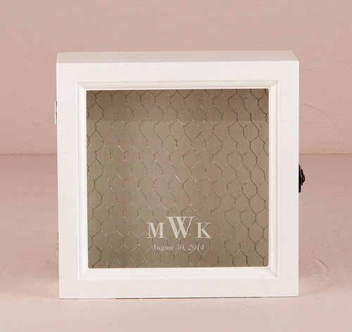 Country Charm Wooden Wish Box