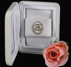 Sterling Silver Filigree Medallion Lapel Pin