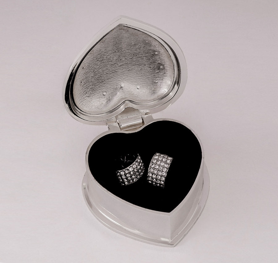 Personalized Bridesmaid Jewelry Box - Heart