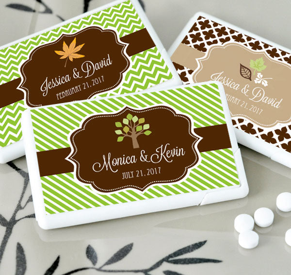 Personalized Fall Mini Mint Favors