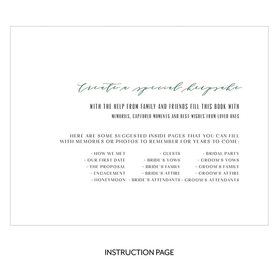 Modern Couple Love Acrylic Wedding Guest Book