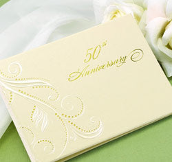 Swirl Dots 50th Guest Book