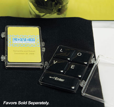 LOVE Keyboard Magnet Favors (Set of 6)
