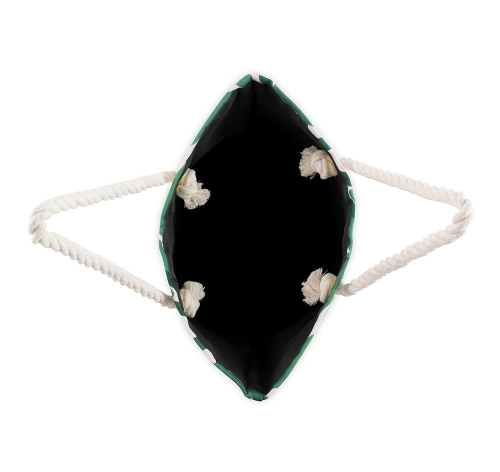 Tropical Leaf Print Bridesmaid Tote Bag