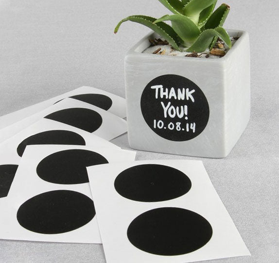 Circle Chalkboard Stickers (Set of 10)