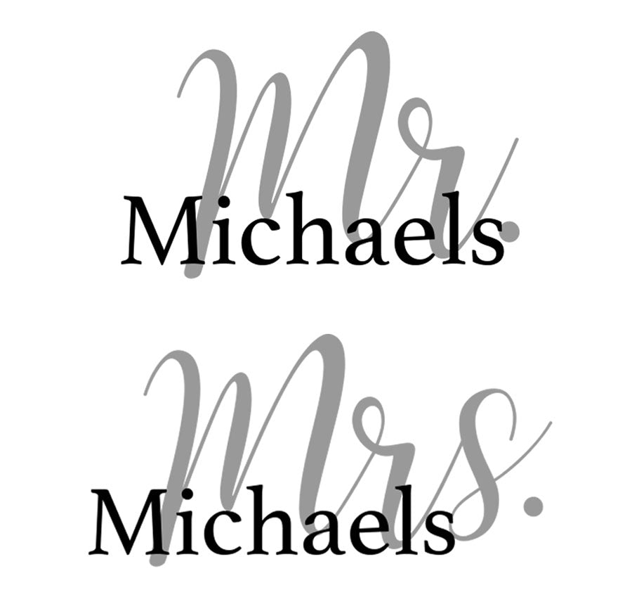 Personalized Mr/Mrs Mug