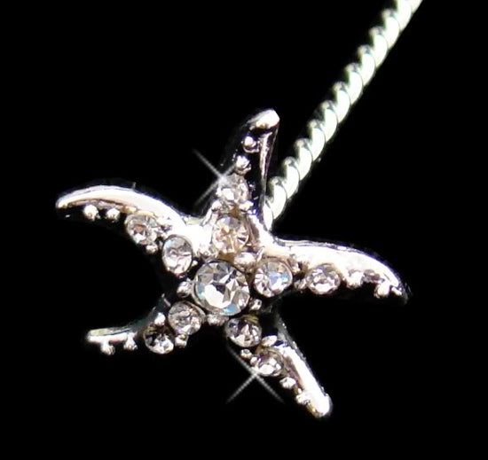 Starfish Bridal Bouquet Pins - (Set of 2)