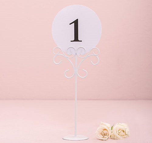 Ornamental Wire Stationery Holders Tall - White