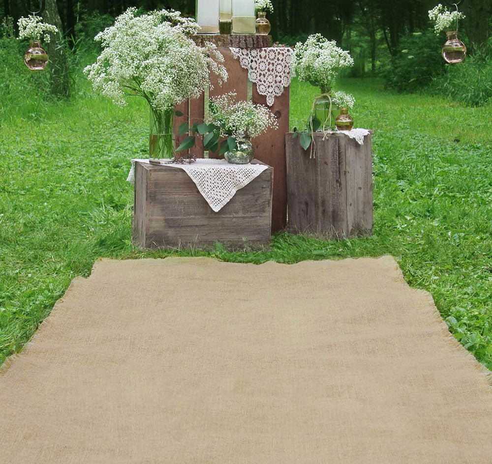 Burlap Wedding Aisle Runner