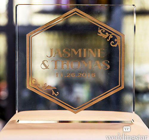 Opulence Personalized Wedding Cake Topper