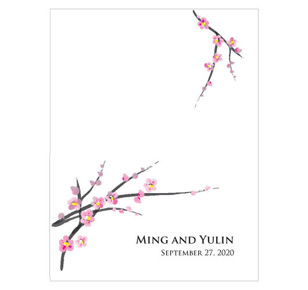 Cherry Blossom Wedding Place Cards