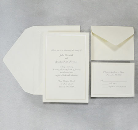 Pearl Ivory Invitation Kit (50 Count)
