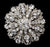Dazzling Round Crystal Bridal Brooch or Hair Comb