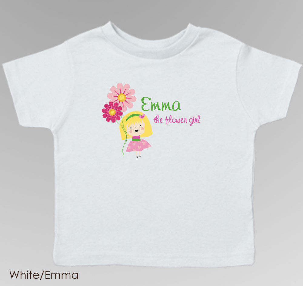 Flower Girl T-Shirt - Personalized