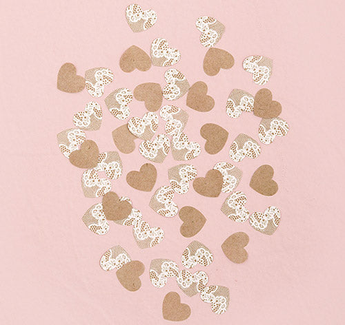 Lace Heart Confetti