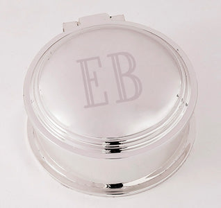 Personalized Bridesmaid Jewelry Box - Round