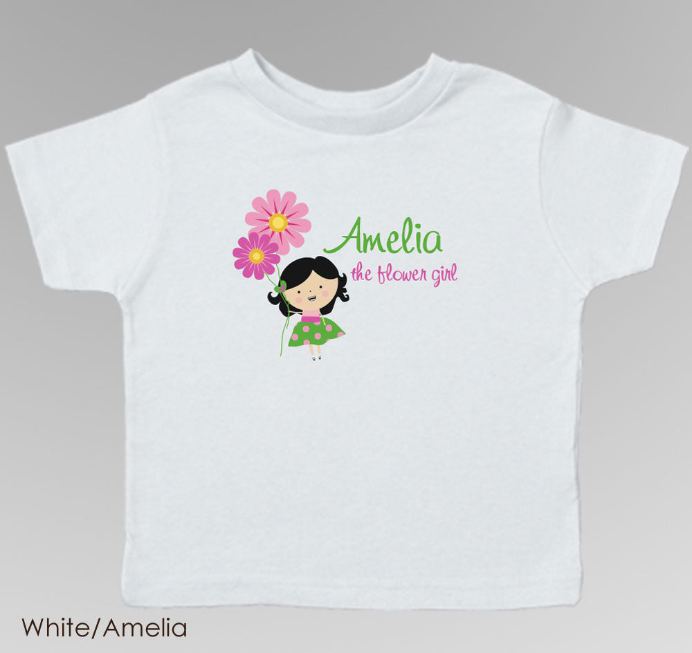 Flower Girl T-Shirt - Personalized
