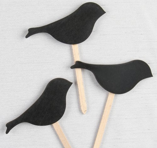 Bird Chalkboard on Stick (Set of 10)