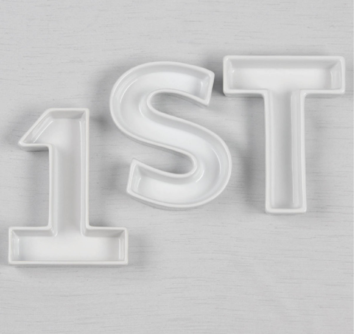 1ST Ceramic Letter Dishes