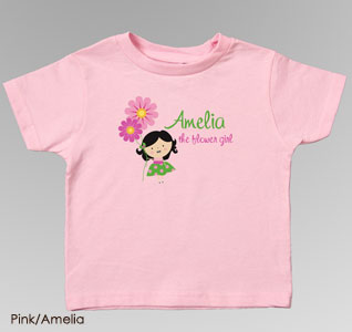 Flower Girl T-Shirt - Personalized