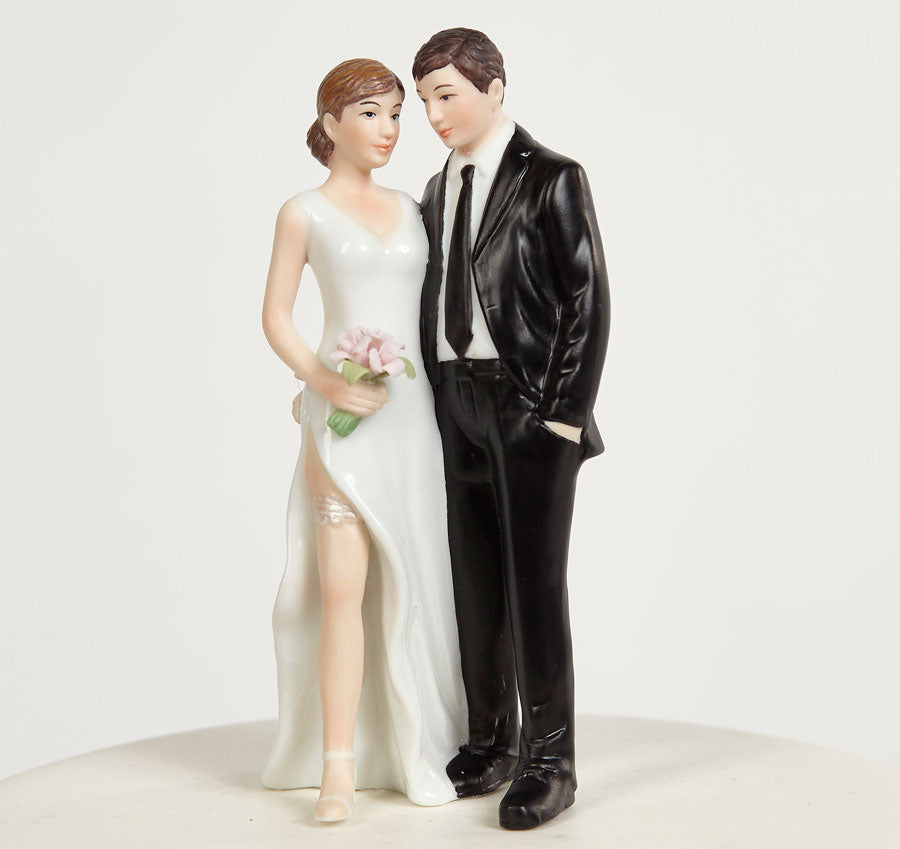 Sexy Tender Touch Bride &amp; Groom Cake Topper