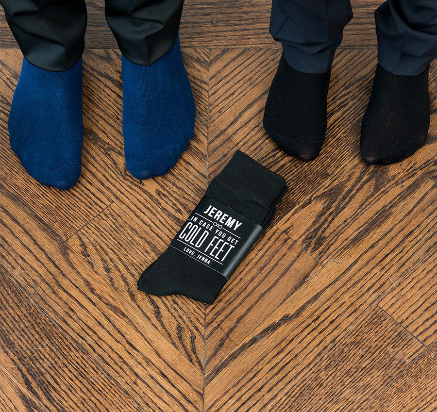 Personalized Men&#39;s Socks - Cold Feet