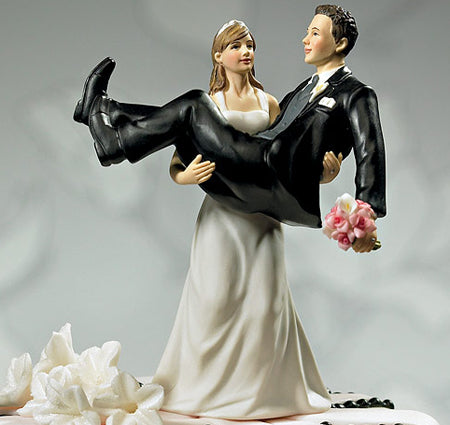 To Have and to Hold Bride & Groom Cake Topper